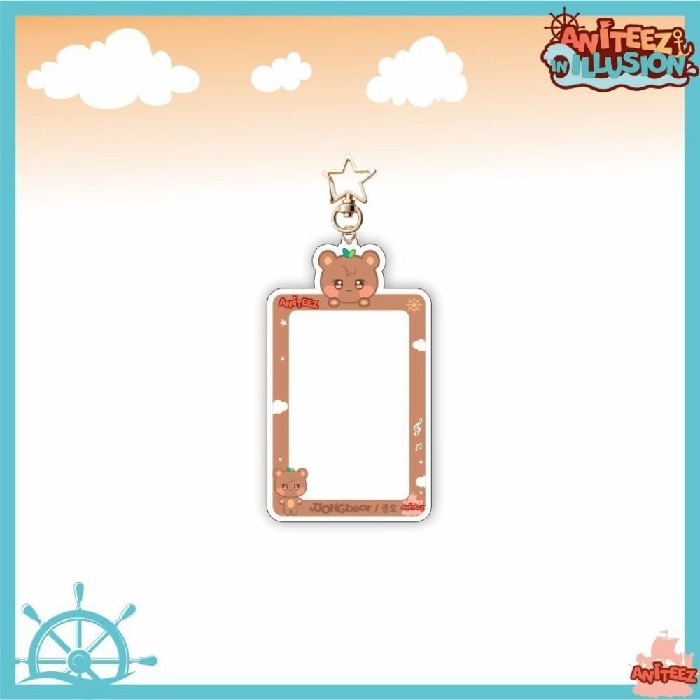 Portachiavi in acrilico con custodia per foto kawaii, nuovo ciondolo per borsa da auto, accessori