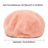 Fashion Plush Pure Color Vintage Ladies Beret Classic Female Bonnet