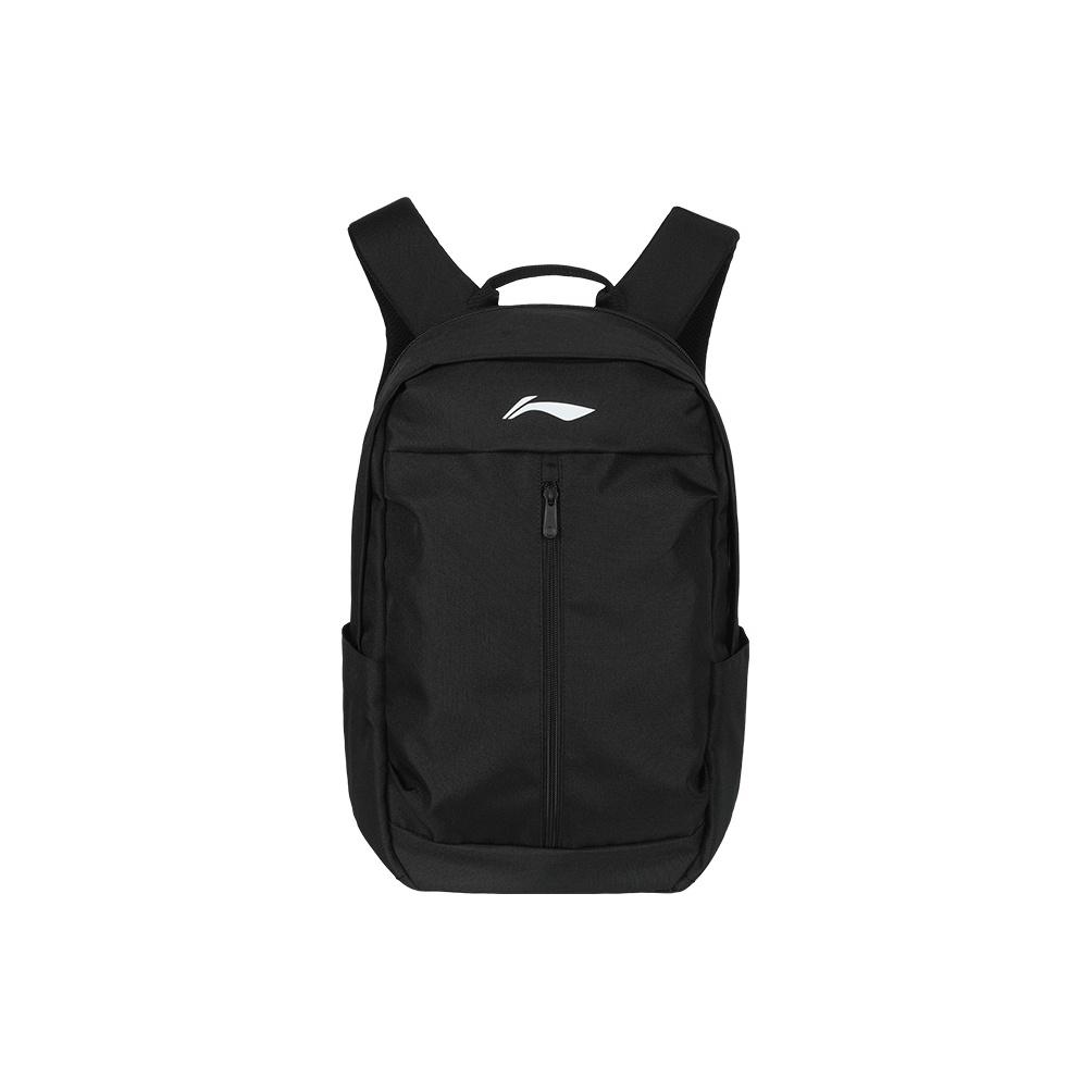 Li-Ning Ultra Lightweight Splash Resistant Multifunctional Large Capacity Polyester Backpack Unisex Backpack Black White ABSV515 Black