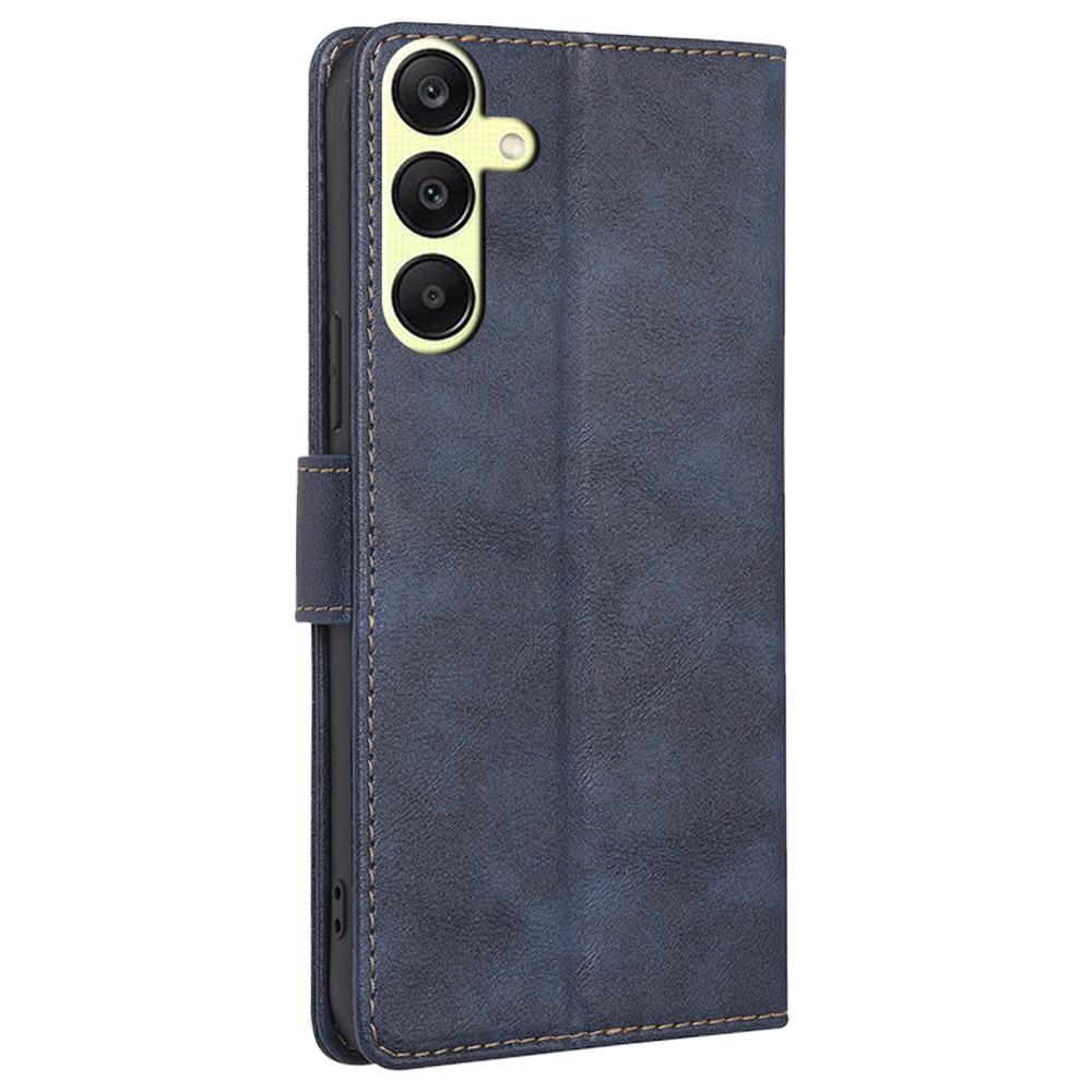 For Samsung Galaxy A25 5G (Global) (161.0 x 76.5 x 8.3mm) Case Leather Cowhide Texture Phone Cover with RFID Blocking Wallet
