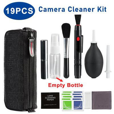 19PCS DSLR Lens Camera Cleaner Kit Professional SLR DV Digital Cameras Cleaning Tool for Sony Fujifilm Nikon Computer Clean