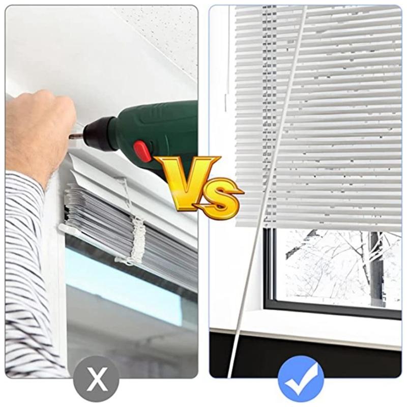 Akcesoria do wsporników rolet plisowanych Łatwe do zamocowania i demontażu Zestaw do mocowania rolet plisowanych Prosty montaż do okna domowego