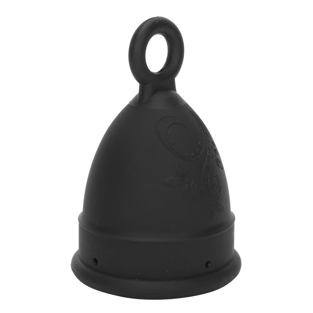Silicone Menstrual Cup Women Soft Elastic Reusable Period Cup Female Body Care ToolBlack S