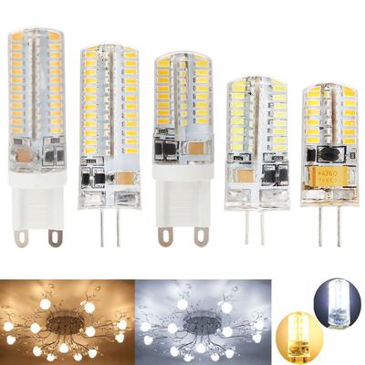 G4 Silicone Crystal LED Corn Light Bulb 220V 12V 3014 SMD Replace Halogen Lamp