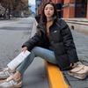 Winter Women's Short Down Jacket Korean Fashion Loose Stand-up Collar Thick Warm Cotton Jacket