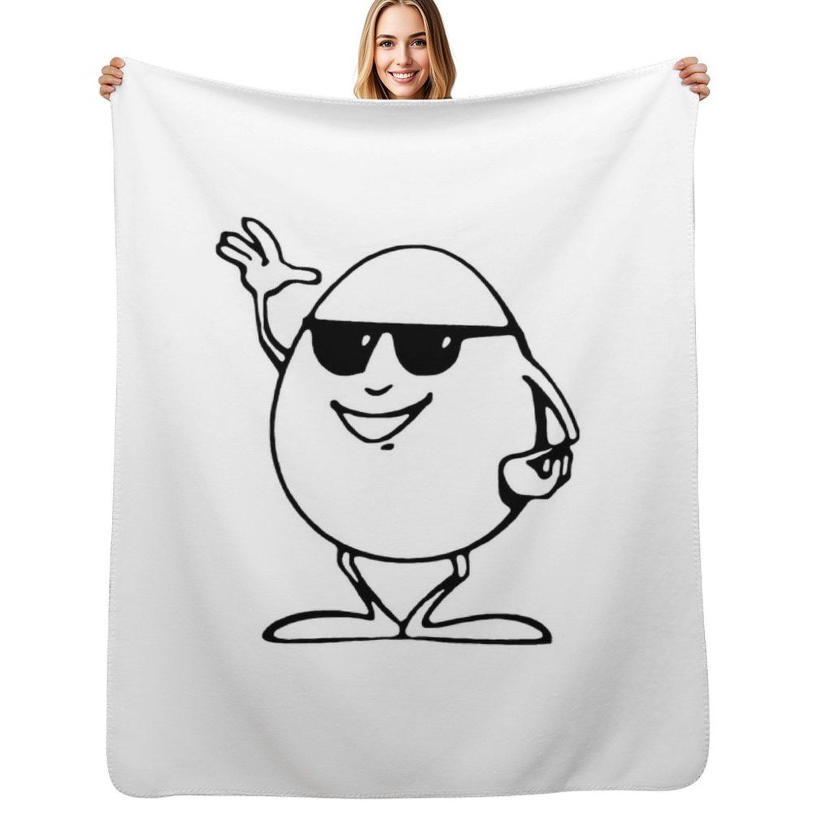 Funny Little Fella Throw Blanket Lightweight Warm Blanket for Travel Camping 102x76cm(40x30in)