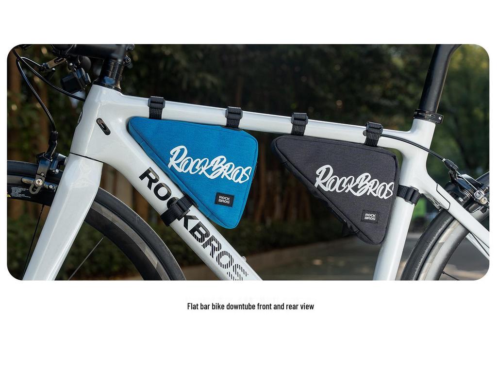 RockBros Triangle Bicycle Top Tube and Saddle Tool Bag for Mountain & Road Bikes