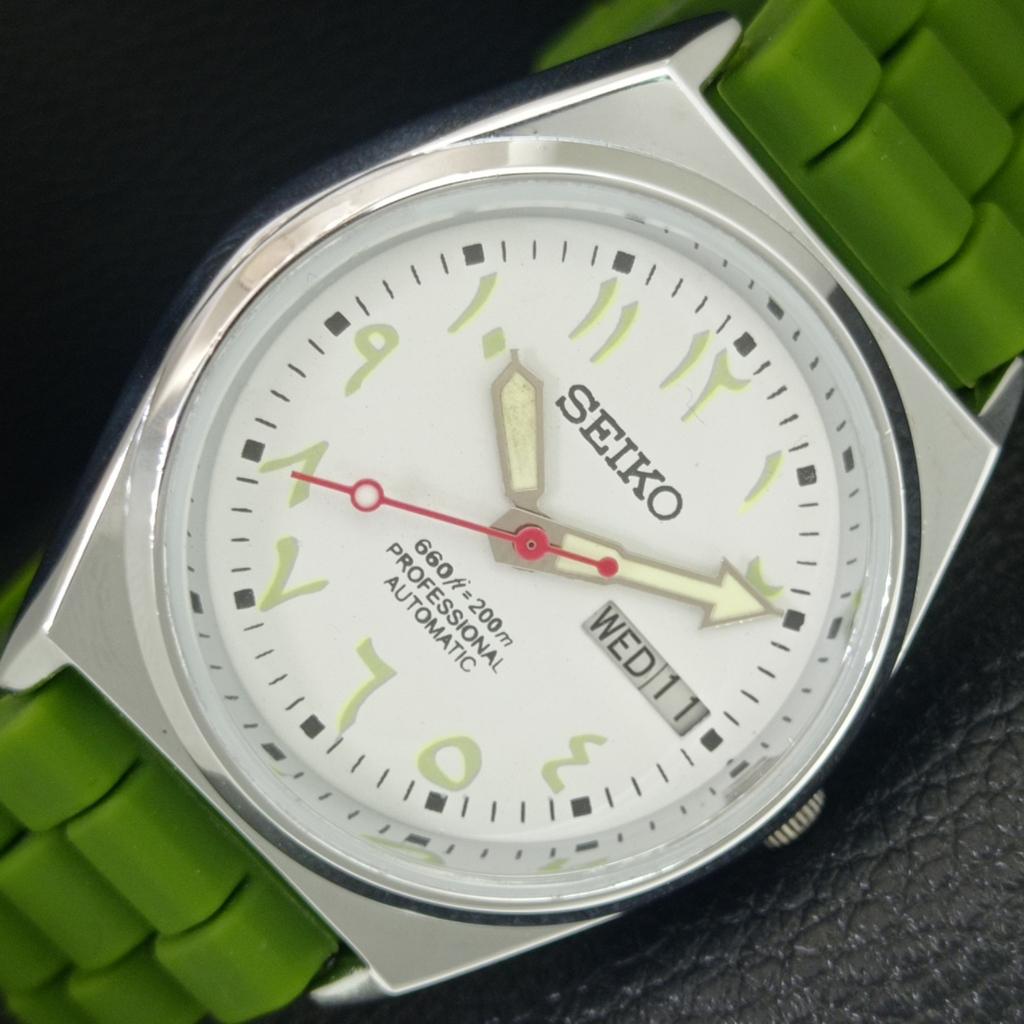 

ВИНТАЖНЫЕ АВТОМАТИЧЕСКИЕ SEIKO 6309A ОТРЕСТАВРИРОВАННЫЕ ЯПОНСКИЕ МУЖСКИЕ ЧАСЫ С БЕЛЫМ ЦИФЕРБЛАТОМ a442685-1