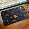Luxury Black Gold Marble Bathroom Rug Non-Slip Safety Bathroom Dry Area Modern Home Decor