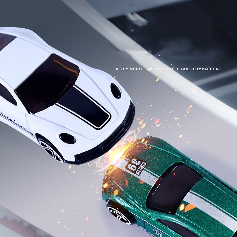 Baleno po 5 ks 1/64 Simulační slitina Retro sada sportovních modelů aut, Dětské autíčko s posuvným modelem auta, Dárek k narozeninám pro děti