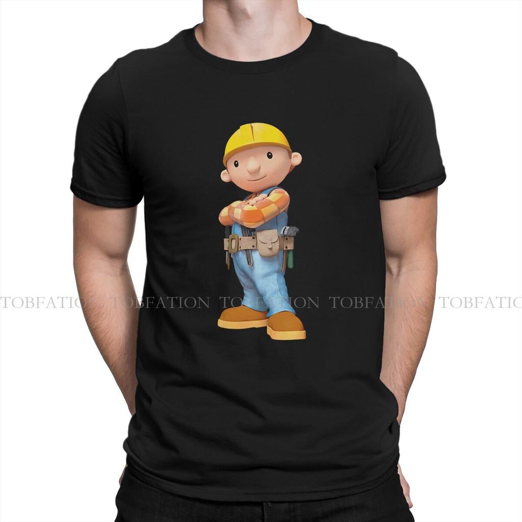 Bob der Baumeister Ingenieurwesen Cartoon Junge T-Shirt Grafik Unisex Oberteile Vintage Goth Sommerkleidung 100% Baumwolle T-Shirt