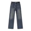 Qiushui Yiren Women's Classic Washed Straight-Leg Jeans