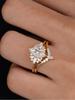 925 Silver Brilliant Luxury Marquise Zircon Ring Set For Women Engagement Wedding Fashion High Quality Fine Jewelry