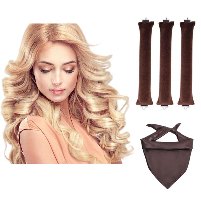 Heat-Free Curling Iron: Effortless Big Wave Curler for European & American Styles