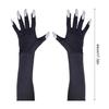 1pair Funny Cosplay Paws Gloves Novelty Halloween Mittens Monsters Pattern  for Halloween Festivities