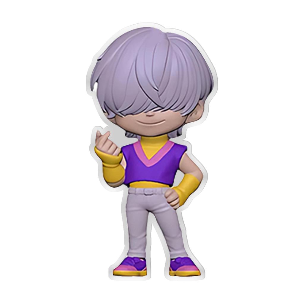 Acrylic 2D Keychain Pendant, Cute Animal Cartoon Keychains, Clear Acrylic Bag , Versatile Accessories For Kids Adults Daily Use & Gift