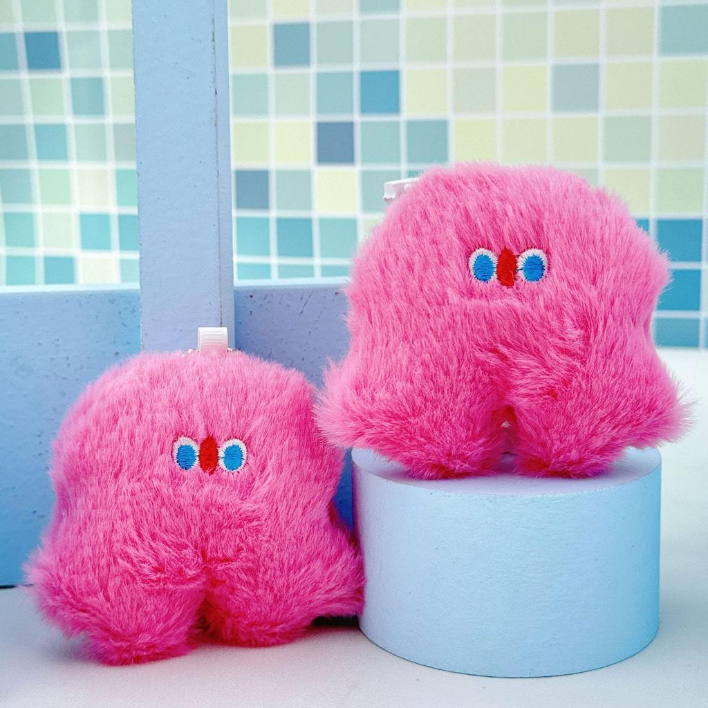 Cute Plush Doll Keychain Pendant - Pink, Clumsy Style