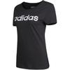 Adidas Neo Lifestyle Casual Series W Ce Logo Round Neck Fashion Versatile Short Sleeve Regular T-Shirt Women Tops Black DN2499