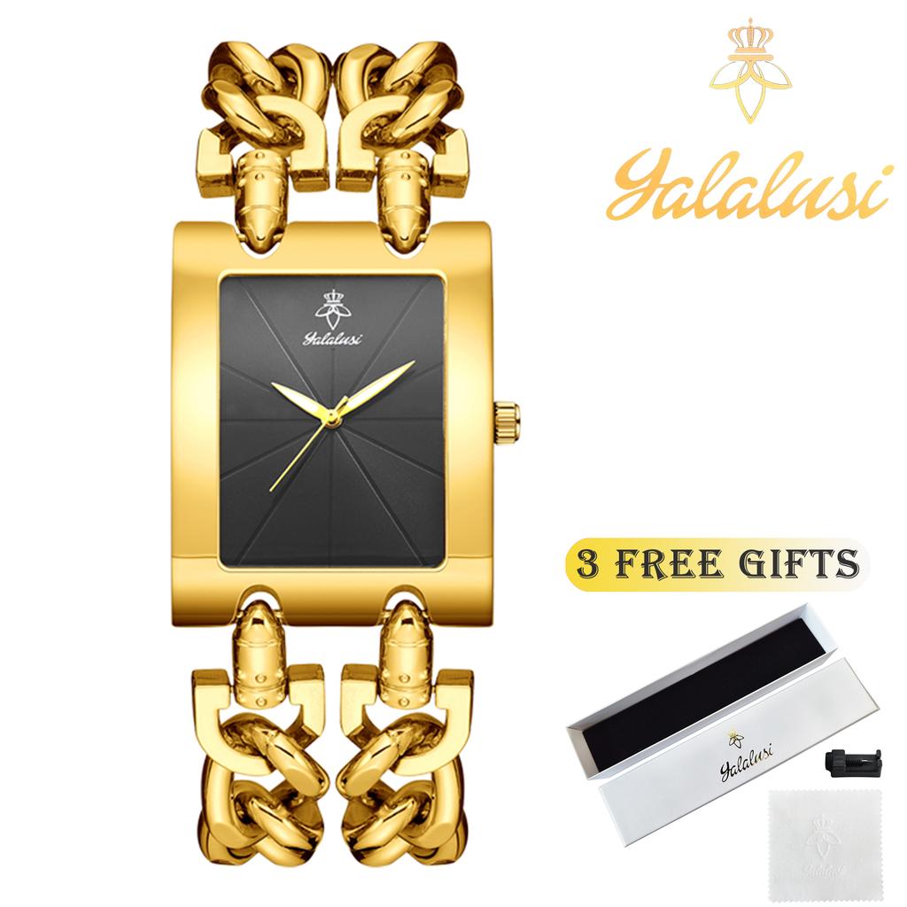 YaLaLuSi Luxury Full-Diamond Dial Women's Watch Design Bracelet Gift reloj mujer watch for ladies watch for girls