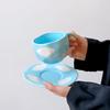 Shangqi Hand-Painted Cloud Ceramic Coffee Mug & Saucer Set