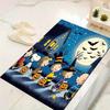1Pc Pumpkin Parade Moonlight Rug Office Carpet Indoor Outdoor Doormat Nonslip Soft And Comfortable Living Room Christmas Halloween Gift D918101