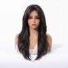 Women's Fashion Long Wavy Wig, Side-Swept Bangs High-Temperature Fiber Synthetic Hairpiece