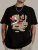 Harajuku T-shirt Casual O-Neck Streetwear Hip Hop Vintage Short Sleeve Stylish 100% Cotton Daily Fashion Graphic Tops