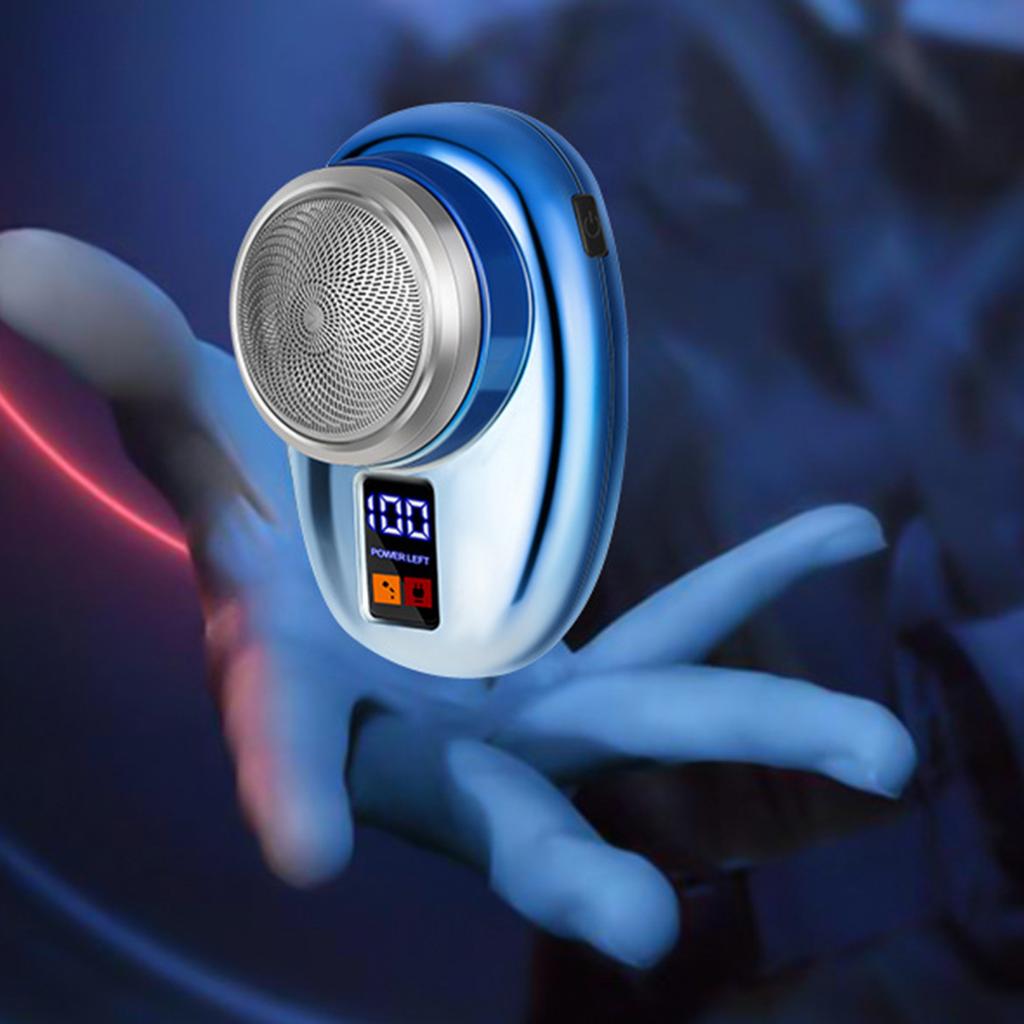 Mini Electric Shaver Digital Display Type-C Rechargeable Waterproof Wet Dry Portable Travel Shaving Razor Men Beard Trimmer Hair Remover Tool