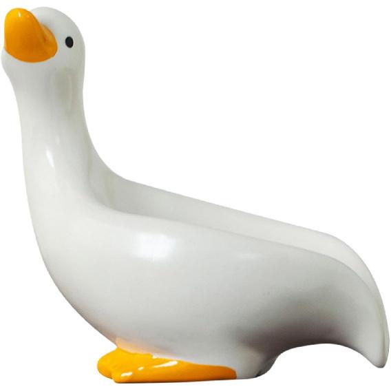 Ceramic Duck Soap Dish, Cute Animal Soap Holder, Non-Slip Shower Sponge Storage, Decorative Soap Saver, Duck-Shaped Soap Dish, Multifunctional