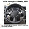 Hand Sew Car Steering Wheel Cover For Infiniti FX35 FX37 FX50 09-13 QX70 14-18