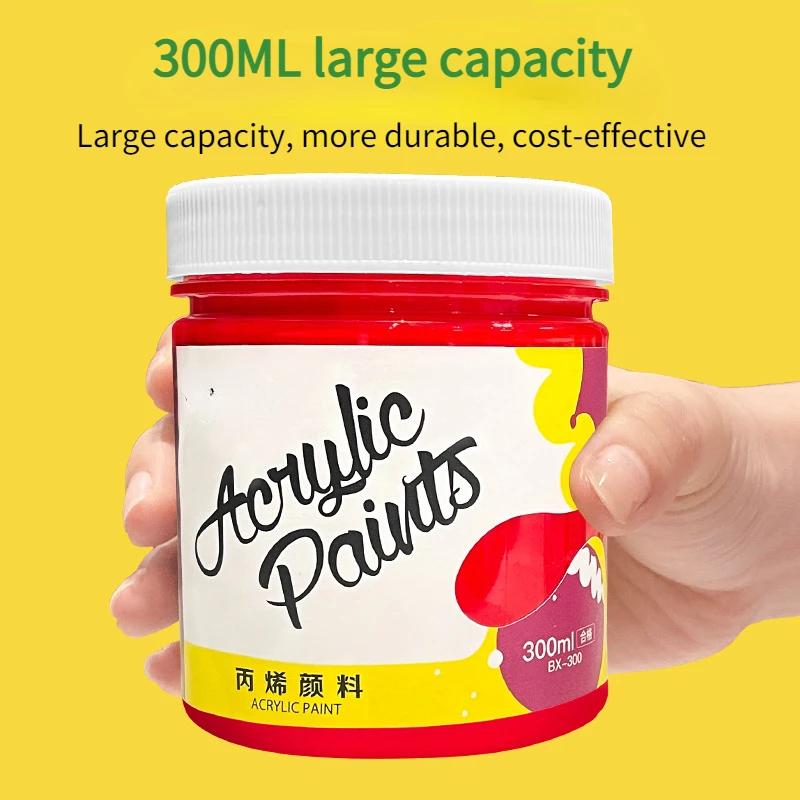 300ml Acrylic Paint Children Creative Graffiti Art Coloring Wall Painting Waterproof Textile Texture Painting