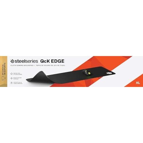 SteelSeries Gaming Mouse Pad Large Stitched Non-Slip Rubber Base 90cm X 30cm X 0.2cm QcK Edge XL 63824