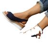 Plus Size Hemp Rope Bow Wedge Heel Sandals for Women, 2022