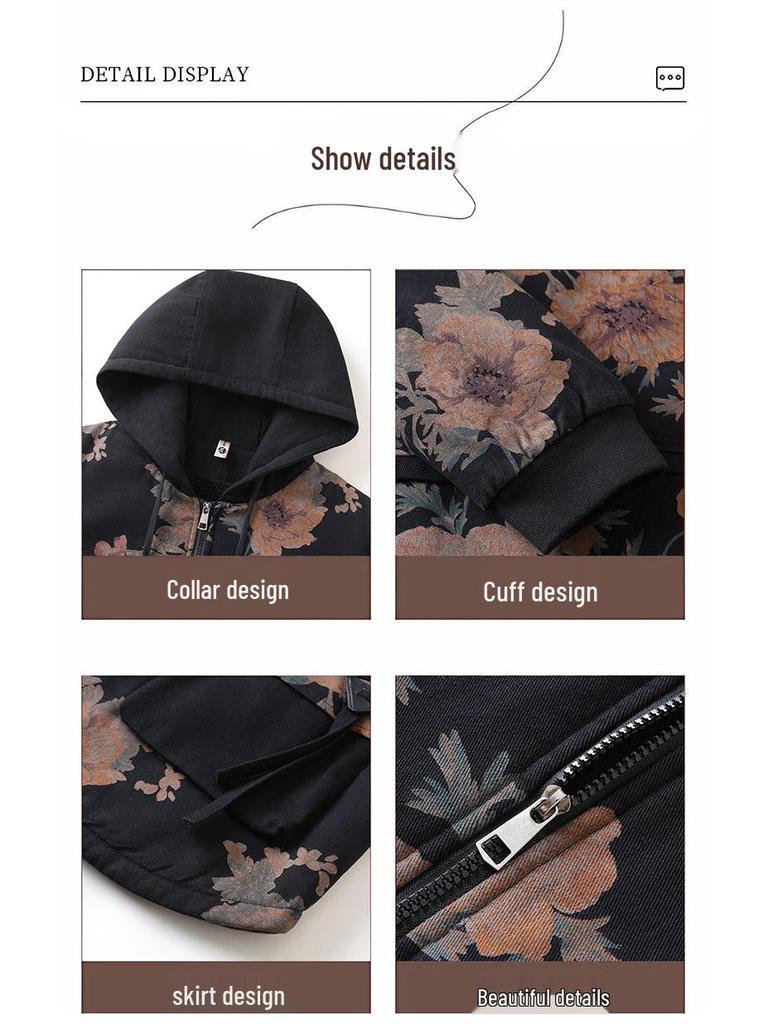 Plus Size Winter Cotton Jacket for Middle-Aged and Elderly Women - Warm Coat for Special Sizes