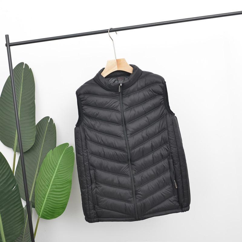 

Зимний новый пуховик мужской жилет пуховый хлопок мужской жилет мужской жилет со стойкой воротником термокуртка мужская 2XL (recommended about 95-60kg)