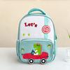Car By Dinosaur Backpack With Oxford Cloth Color Blocked Backpack School For