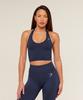 Vital Seamless Halter Neck Tank Heavy Blue Marl B2c9l Ucw7