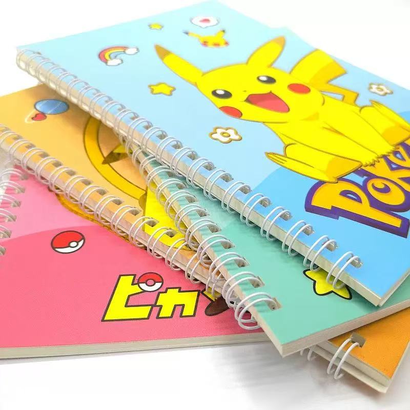 Pikachu Set - 4 Pcs Notebook With Pen, Surprise Cute Designs! Diary Journal For School Girls, Stationery Present Box For Ki