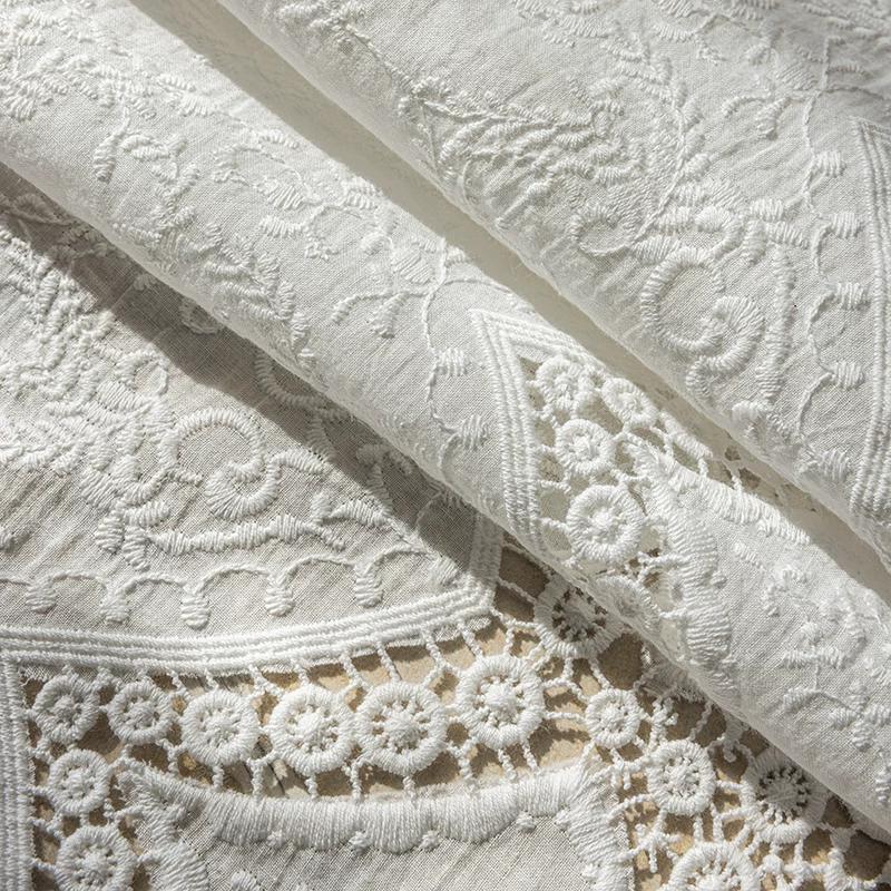 100% Cotton Vintage Embroider Fabric Blackout Short Curtains Kitchen Bedroom Bathroom Cabinet Home Decor Rod Pocket Cafe