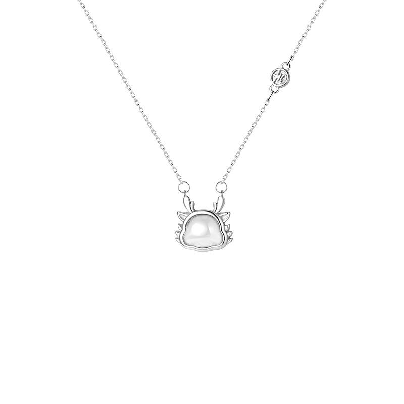 Original Design Auspicious Cute Dragon Necklace the Year of the Loong Guofeng China-Chic Necklace