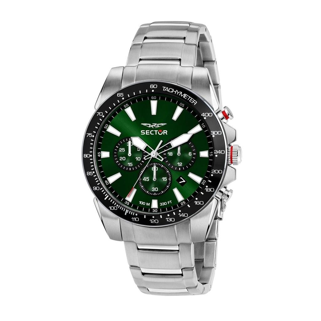 

Мужские часы Sector 450 Chronograph из нержавеющей стали с зеленым циферблатом, кварцевые R3273776010 зелёный