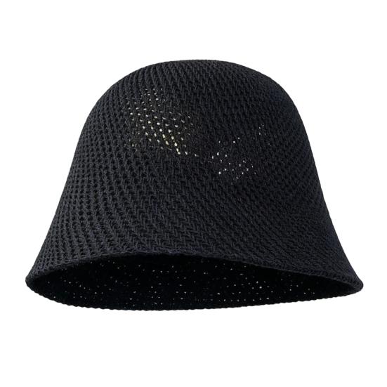 Summer Basin Hat, Foldable Portable Sun Protection Hat, Open Weave Design Bucket Hat for Travel Hiking Casual Outdoor Activities