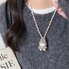 Colorful Labubu Bead Necklace for Women 2025 New Popular Fashion Accessory Niche Design Collarbone Chain