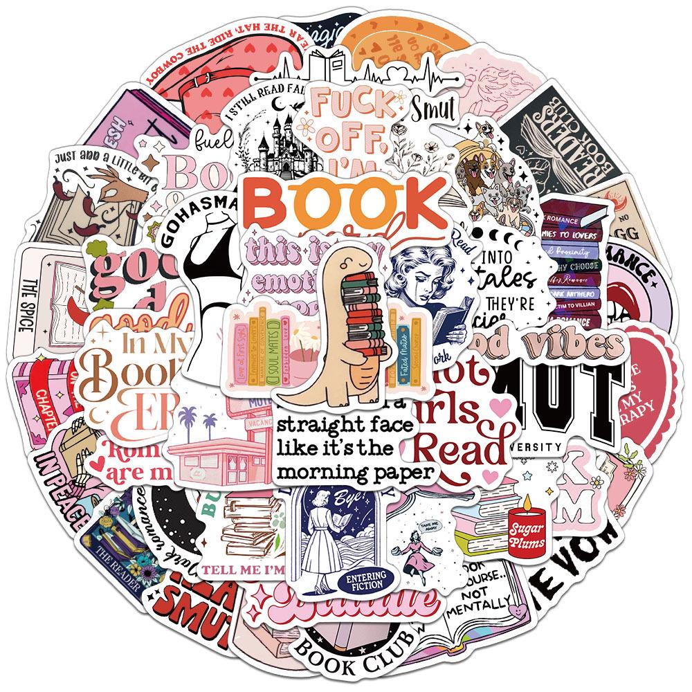 

Creative Romantic Reading Stickers: 50/150 Sheets - Simple, Personal DIY Journal & Phone Case Decals персиковий
