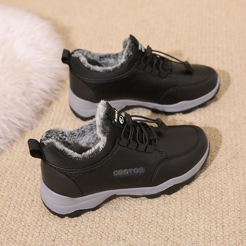 Winter new old Beijing cloth shoes velvet cotton shoes casual shoes thickened warm one pedal middle-aged and elderly snow boots