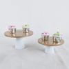 Elegant Round Pedestal Dessert Table Cake Stand Holder Cupcake High Tray Display Rack Bakeware Wedding Birthday Party Decoration