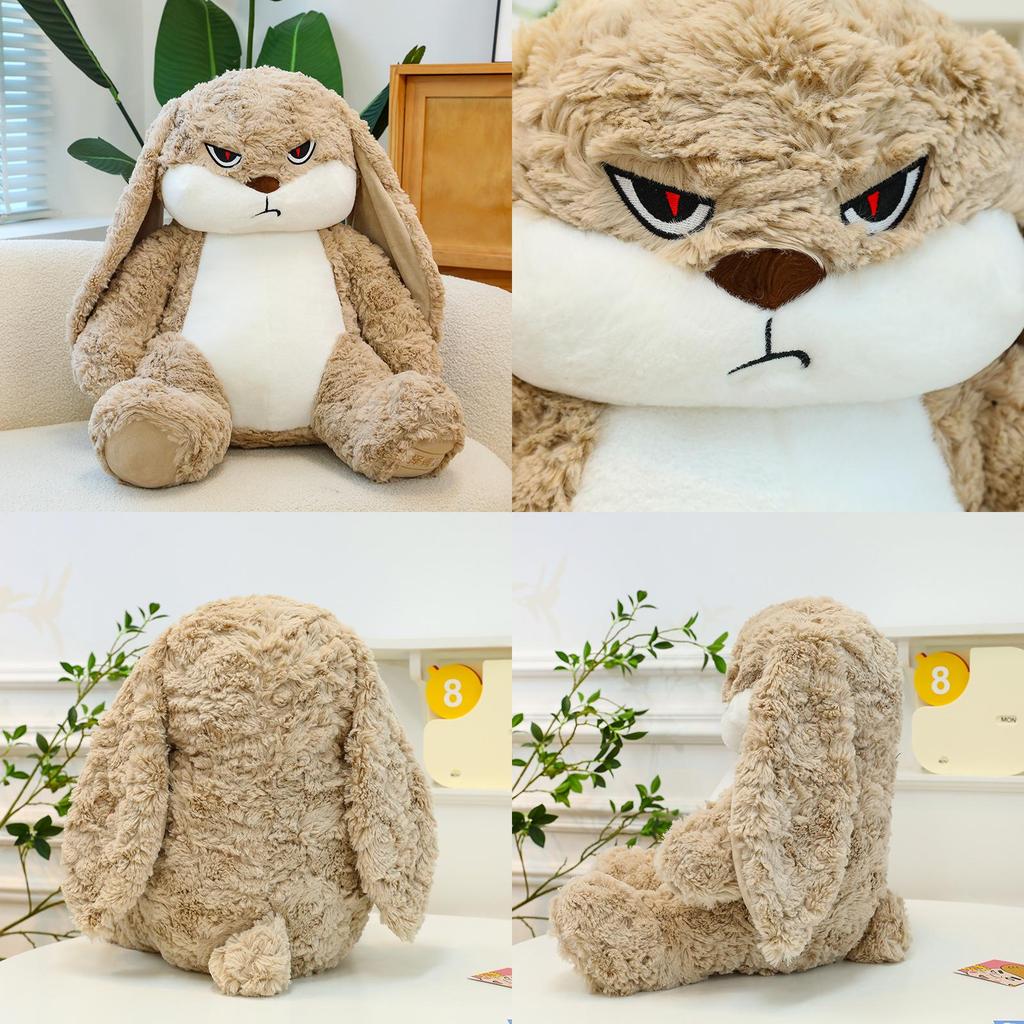 Fluffy Bunny Plush Toy Pillow Stuffed Animal Cute Birthday Gift For Girls 30-60cm