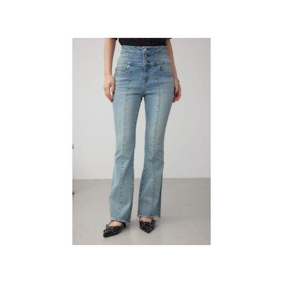 AZUL BY MOUSSY AZUL DENIM High waist button flare denim (L/BLU1)