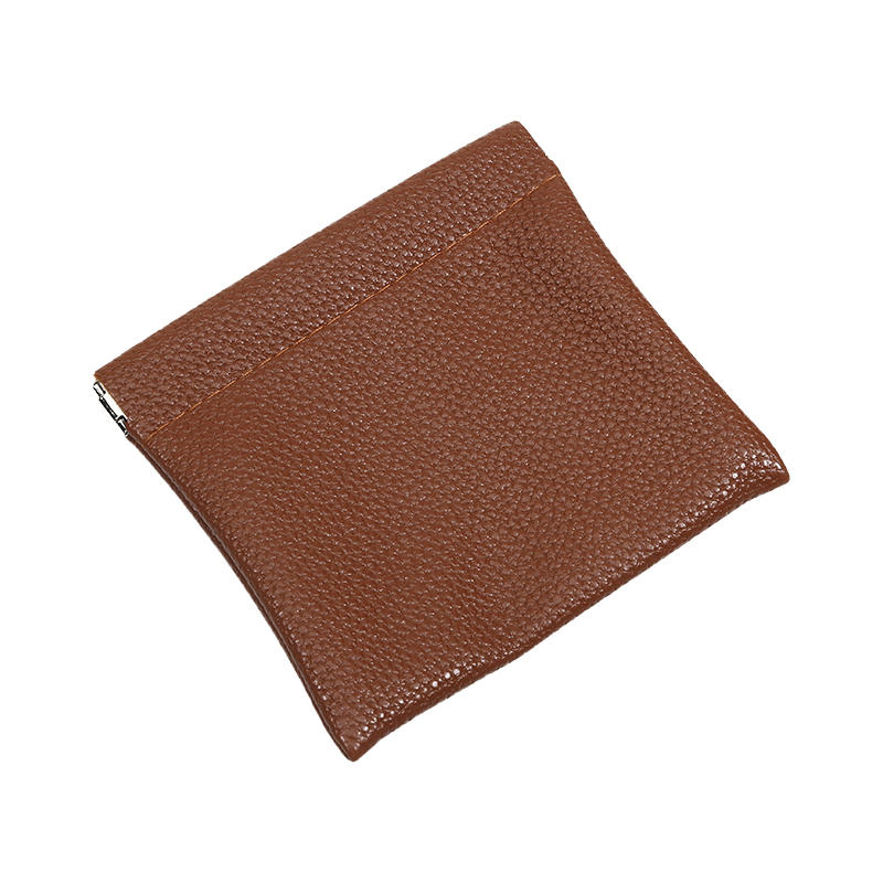 Self-closing PU Leather Coin Purse Passport Driver's License Document Holder Data Cable Cosmetic Bag Lipstick Storage