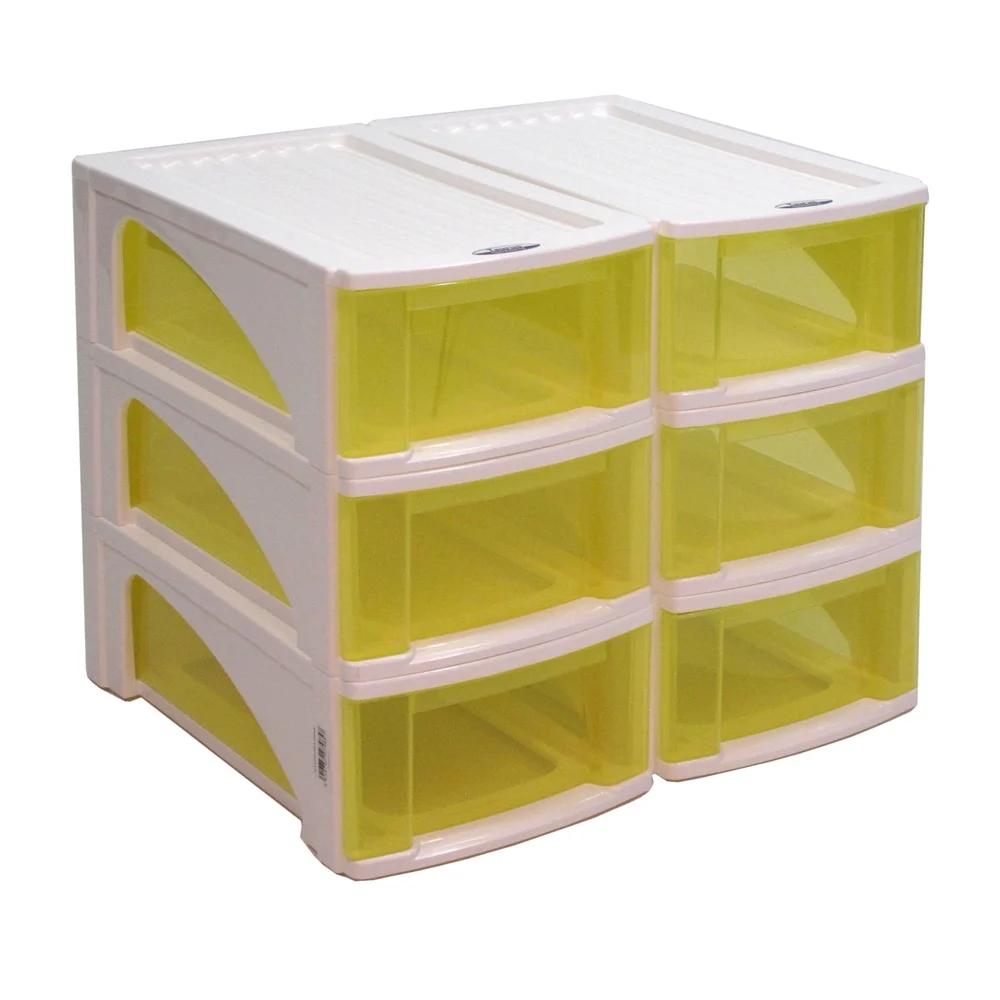 Stackable Plastic Drawer Storage Organizer Home Office Living Room Modular Design Multi-Purpose Shoe Storage Solution